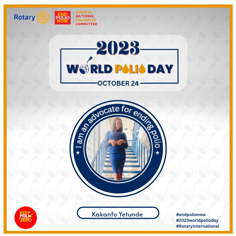 gian_nah's tweet photo. World Polio Day ✌🏻
We’re very close to ending Polio 👌
Let’s keep maintaining zero Polio ✅ 

#Endpolionow 
#Rotaractdistrict9110
#Imanadvocateforendingpolio
#Nigerianationalpoliocommitte https://t.co/Pi2BKNPZxB