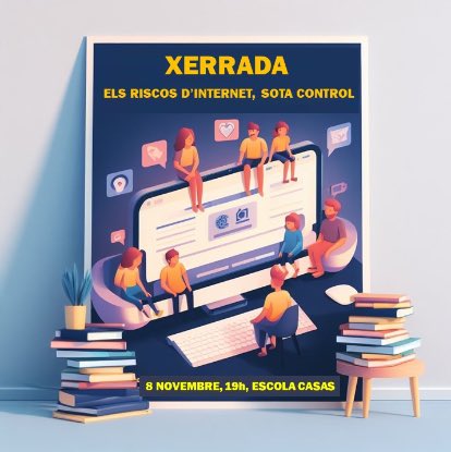 Xerrades de l’AFA sobre riscos digitals i control parental a la <a href="/CasasEscola/">Escola Casas</a>:

📅 8 de novembre: El Riscos d’Internet, sota control
📅 22 de novembre: Taller pràctic de Control Parental

ℹ️ agora.xtec.cat/ceipmescolacas…

#SomCasas