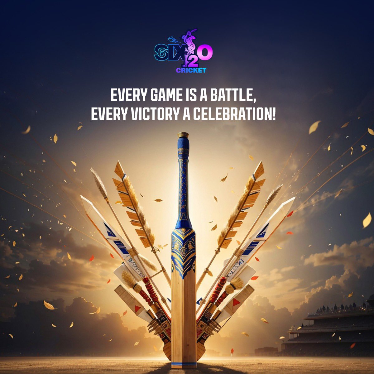 Six2O_India's tweet photo. As we cheer for the victory of good over evil, let’s also cheer for every boundary hit and record broken. 

Embrace the spirit of Dussehra with #Six2OCricket! 🎇 

#FestiveCricketFever #HappyDussehra #CricketLoversIndia #Cricket #India #tech #CricketReinvented https://t.co/eLnjnwf1wi