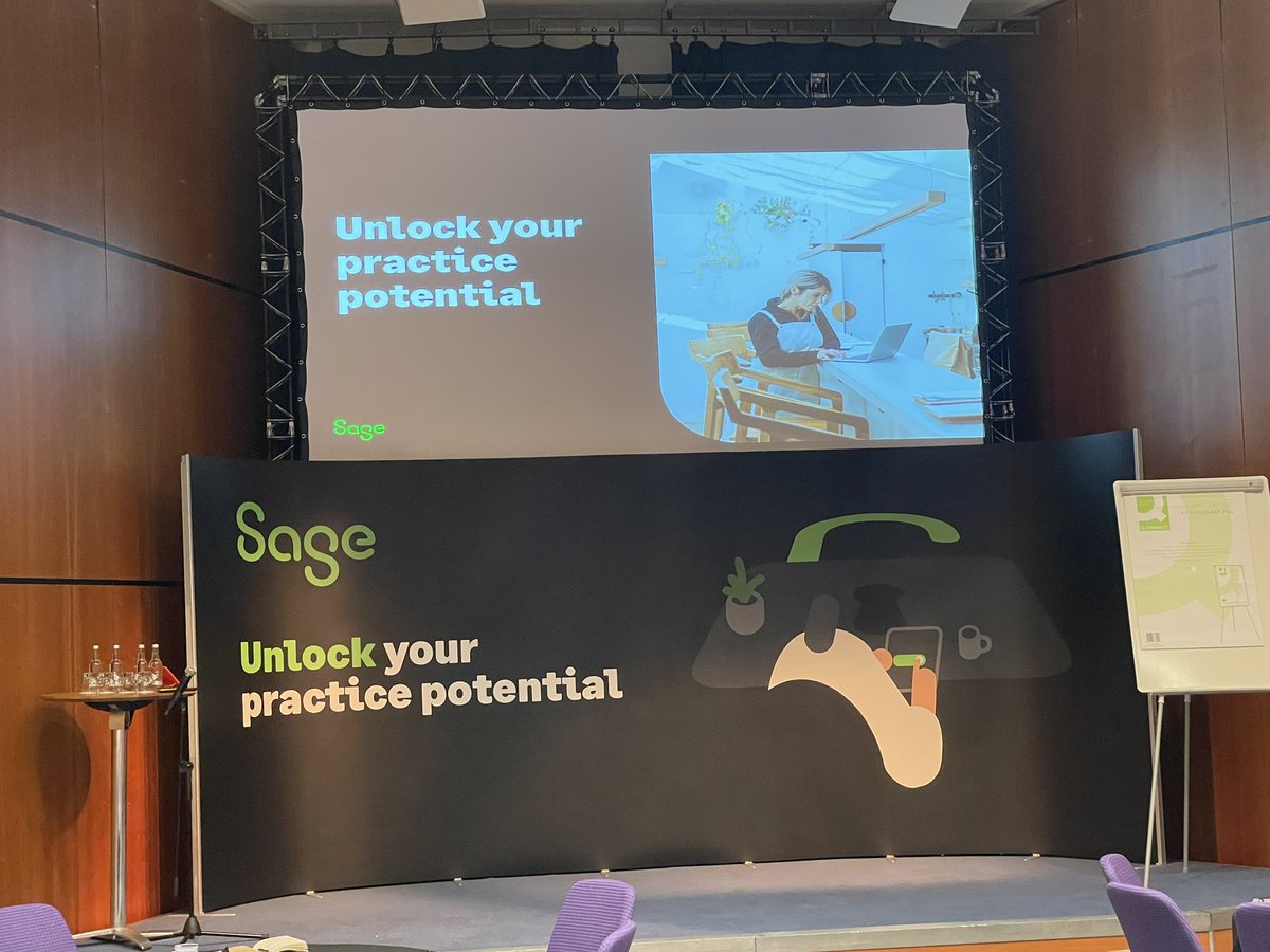 All set and ready for the amazing accountants and bookkeepers to arrive at the first <a href="/sageuk/">Sage UK</a> Unlock your practice potential event in Edinburgh this morning. #sageforaccountants