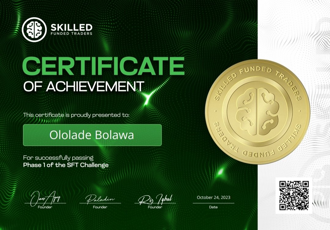 Stage 1 of SFT challenge passed. My certificate here. 

<a href="/OmarAgag6/">Omar Agag</a>  @SFTFirm