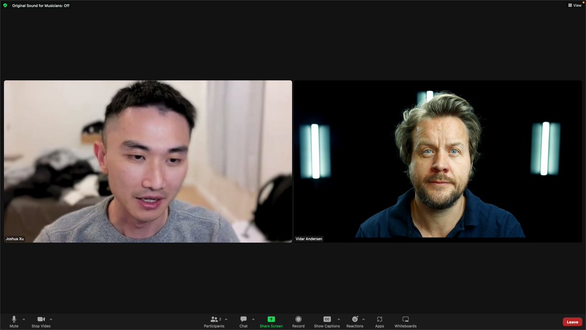 Today, chatting with @joshua_xu_ about @HeyGen_Official (I dig startup founders who do Customer Development!) - one of the best AI tools yet for your videos. Sign up and try it now (with free credits): app.heygen.com