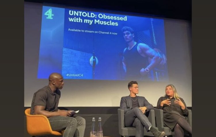 Was fantastic to join @MilesNazaire & @Channel4 for the screening & panel discussion of this important documentary on #bdd #muscledysmorphia. To learn more join @BDDFoundation at our conference on 4th November.