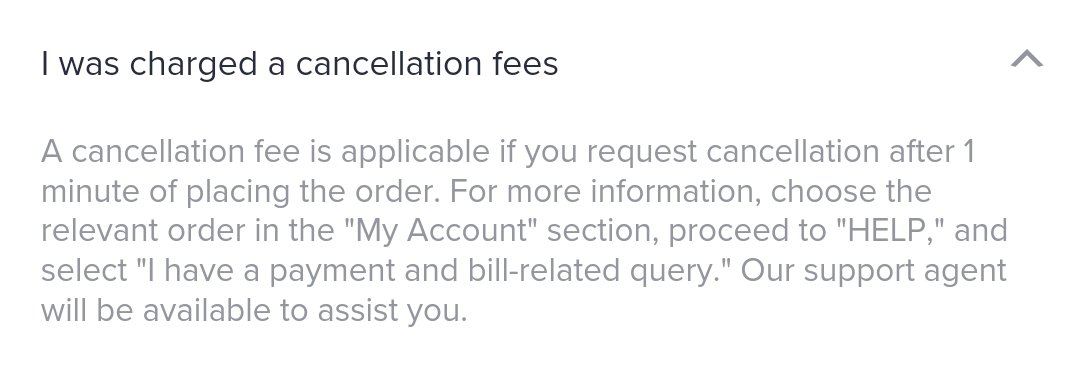 SanketMore's tweet photo. @Swiggy why is there a cancellation charge when you mention no cancellation charge if cancelled within a minute.??Mind you,the timer for cancellation on order page is available only for a minute post which you have no option to cancel.!No resolution or support from CC.!#pathetic https://t.co/c4SD2nSvKh