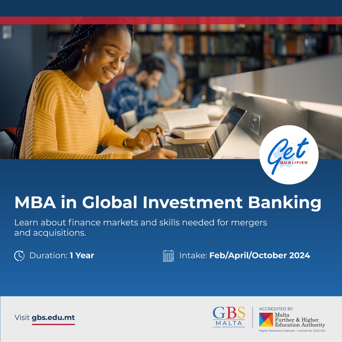 GbsMalta's tweet image. Explore the path to your dream career with GBS Malta&apos;s specialised MBA programmes!
At GBS Malta, we&apos;re here to help you reach your career goals.

Take the first step and apply now to explore exciting opportunities: brnw.ch/21wDNwy

#GBSMalta #MBAProgrammes
