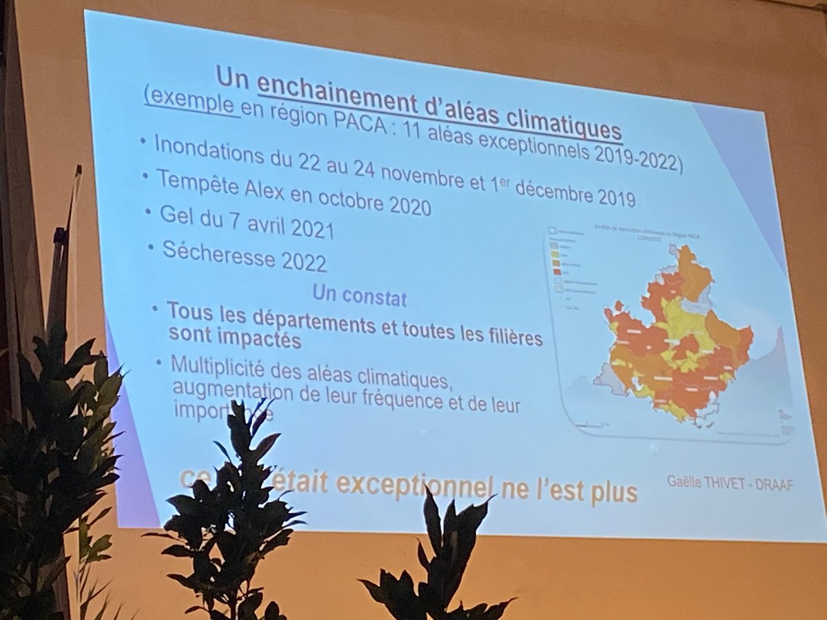 Cpeltiered's tweet photo. @campus_ventoux Première séquence en plénière avec Émilie Le Fur #ADEME PACA et Sandrine Candelier pour une immersion dans la thématique du changement climatique. 
Les événements extrêmes sont plus fréquents et plus intenses (GIEC). Pour agir, travailler en collectif inter-métiers… https://t.co/wGe6mPa5v1
