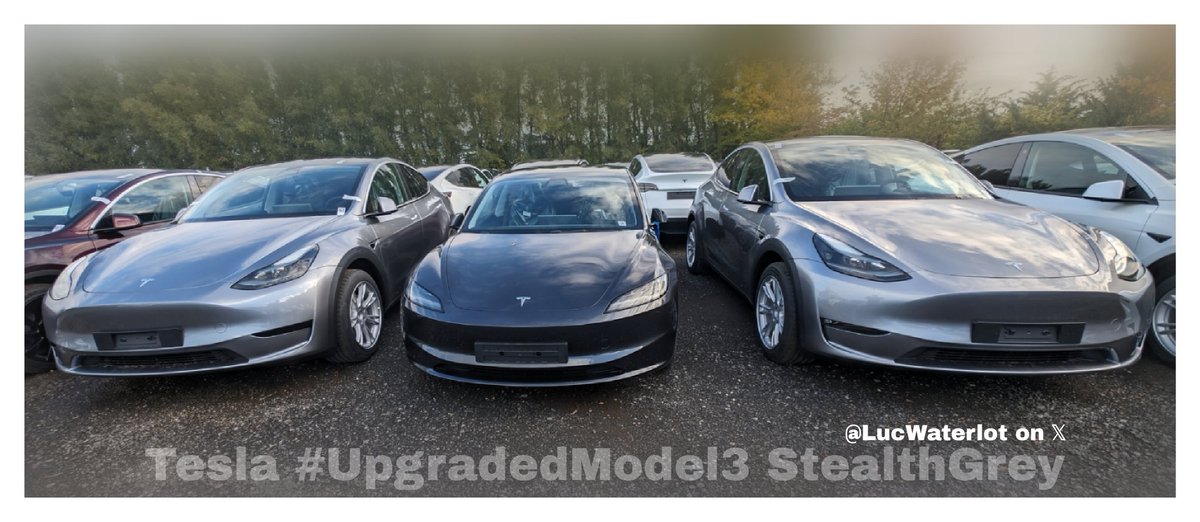 LucWaterlot's tweet photo. I'm so happy π #Tesla β₯οΈ
My 2 older and bigger brothers
" #ModelY #QuickSilver " immediately accepted me into the @Tesla #Family ! I'm really proud to be their little brother named as the #UpgradedModel3 #StealthGrey
@TeslaEurope #TeslaEurope https://t.co/dGjNHRvB04
