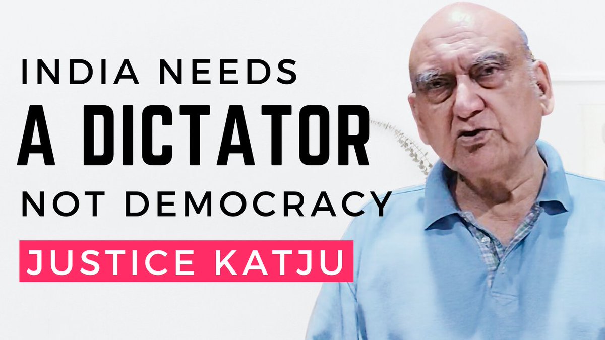 🎥 New Interview Alert! 🎥 Dive into Justice Katju's thought-provoking perspective on India's governance. Is a 'Progressive Dictatorship' the answer? @mkatju
Find out now! 👉 youtu.be/TZZnqQ9ulyc#Ju… #India #DemocracyVsDictatorship #PoliticalInsight