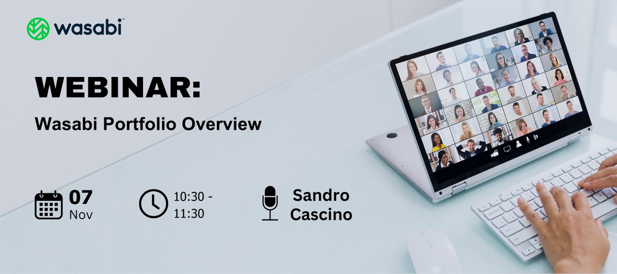 Iscriviti al webinar del 7 Novembre e scopri con noi il Portfolio Wasabi Technologies!

Registrati qui: bit.ly/46zRo9s  

#SystematikaDistribution #SysAcademy #WasabiTechnologies #portfolio #Webinar