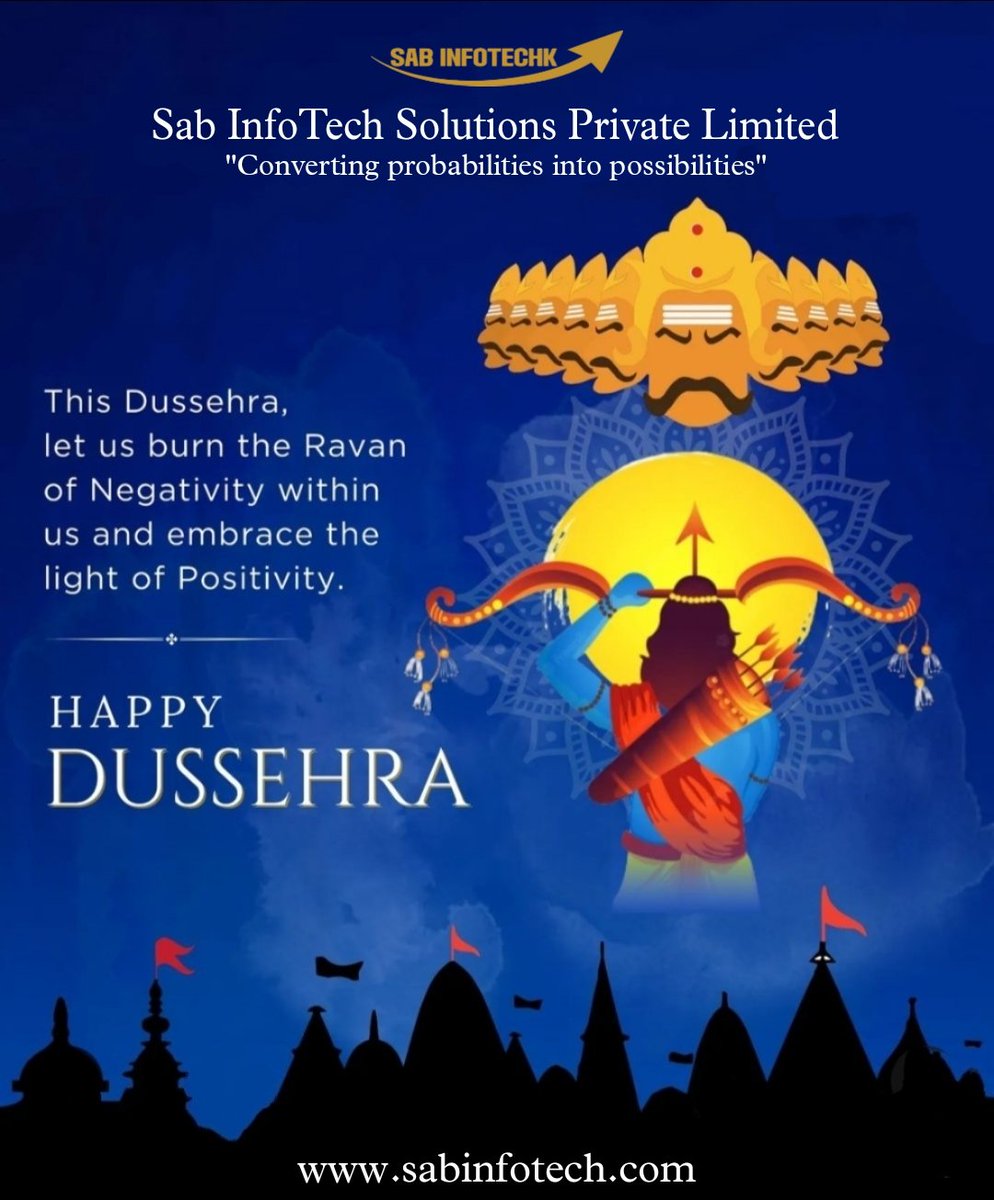 sabinfotech's tweet image. May this Dussehra bring a whole lot of prosperity, joy, and success for you. Wish you a Happy Dussehra! 

#happydussehra #dussehra 
#navrtari2023
#softwareengineer #erp #erpsoftware #software #sabinfotech #technology #textileindustry #mumbai #facebook #instagram #Tweeter