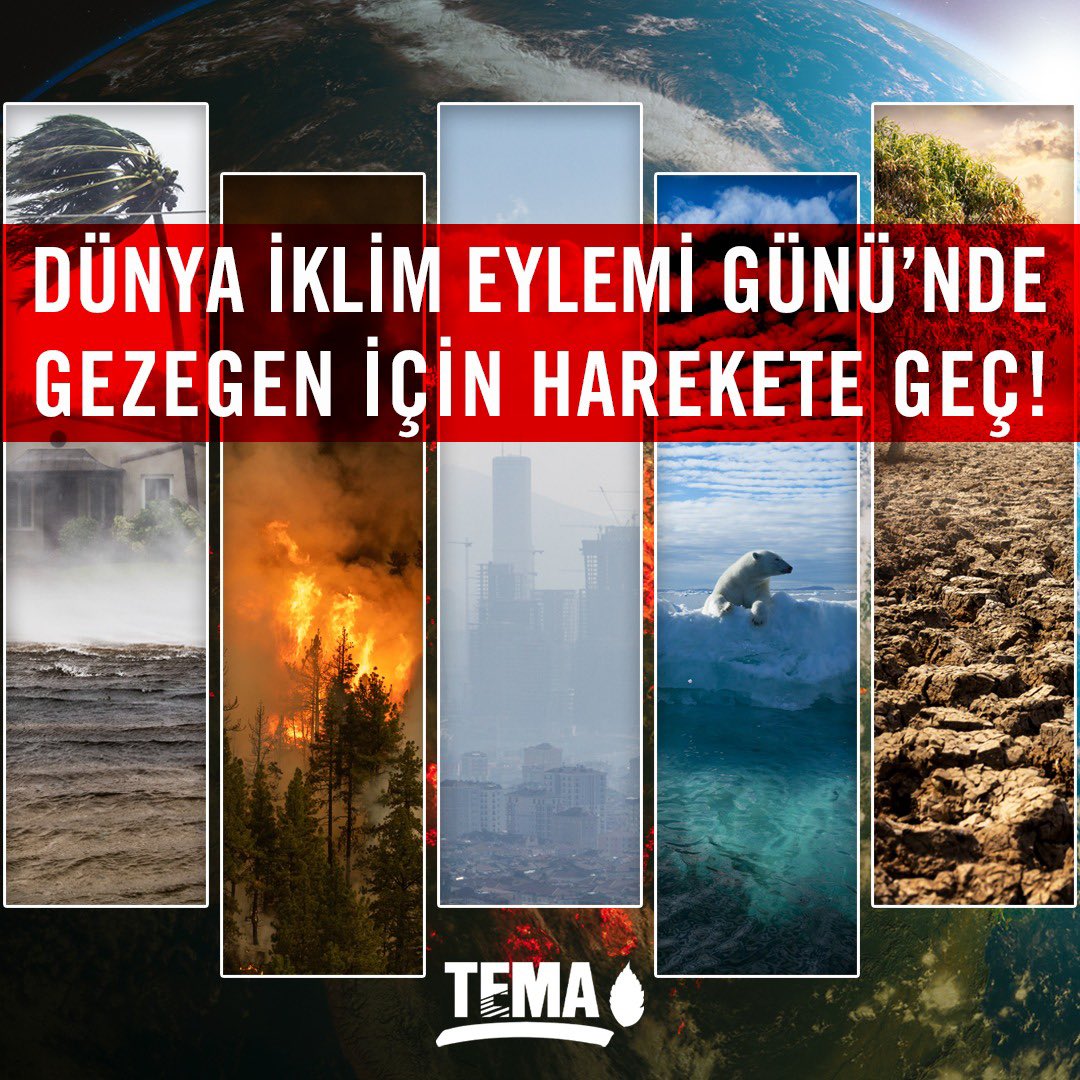 🚨Dünya İklim Eylemi Günü’nde Gezegen İçin Harekete Geç!

⚠ Geçen yaz mevsimi, tarihteki en sıcak yaz mevsimiydi. Harekete geçilmezse mevsim sıcaklıkları giderek yükselecek ve buna bağlı olarak kuraklık, susuzluk ve gıda güvenliği gibi tehditler ortaya çıkacak.

TEMA Vakfı