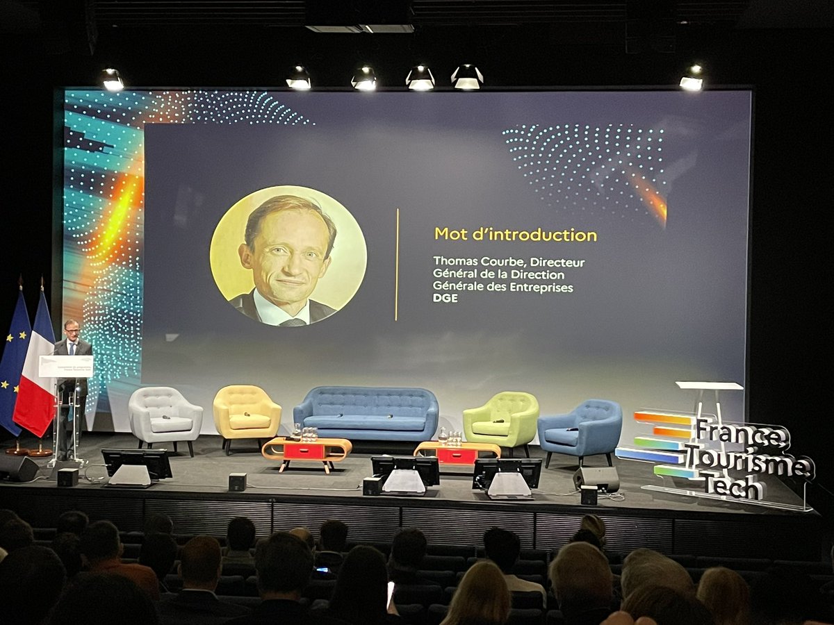 🔴 En direct de la matinée kick-off de #FranceTourismeTech à Station F !
« Notre objectif : faire de la France la 1ere destination de tourisme durable au monde en 2030 ! »
Thomas Courbe, directeur général <a href="/DGEntreprises/">Direction générale des Entreprises</a>