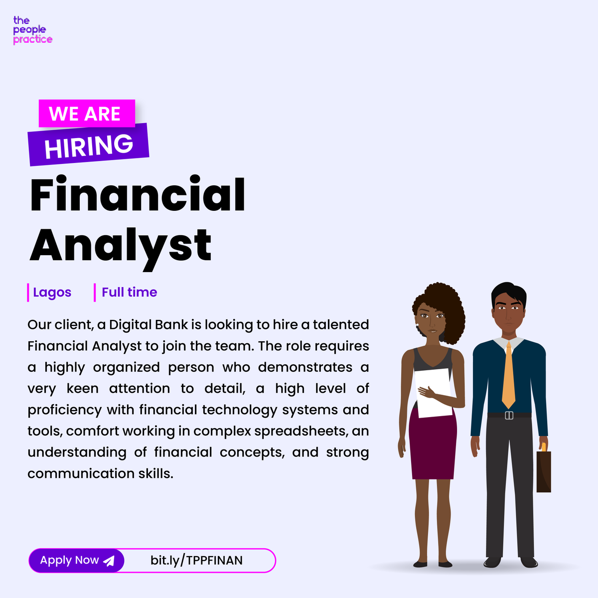 ThePeoplePract's tweet image. Do you have 3+ years of experience in financial analysis or accounting in digital banking or fintech?

Can you communicate complex financial information to non-financial stakeholders?

Yes? Apply here:
bit.ly/TPPFINAN

#finance 
#financeanalyst
#thepeoplepractice