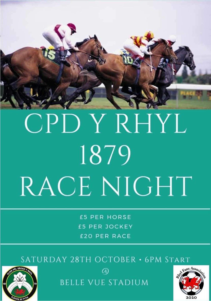 Don’t forget this Saturday is race night a great event for all not to be missed. If you would like to sponsor a horse, race, or jockey get in touch via our social media  #RFA #CommunityClub #Fundraiser