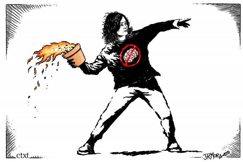 ctxt_es's tweet photo. "Si usted vota a desquiciados que prometen la selva del más fuerte, tiene usted un 99% de probabilidades de ser gilipollas, ya que solo tiene un 1% de ser el millonario que se beneficia de esa selva".

Llega un momento que @gerardotc no lo puede decir más claro. Y nos encanta.

🔗 https://t.co/wGdToTt446