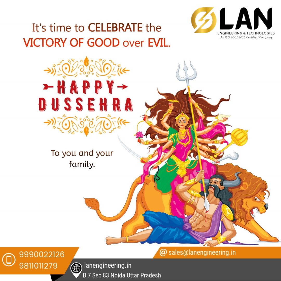 lan_enginering's tweet image. Lan Engineering team wishes all of you a very Happy Dussehra!
#lan #lanengineering
#dussehra2023
#dussehrafestival2023
#dussehraspecial
#HappyDussehra
#indianfestival
#jaisriram
#navratri
#ram
#sriram