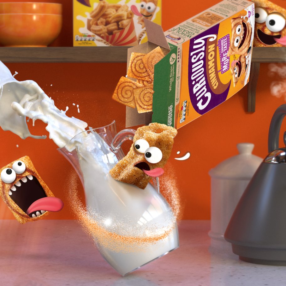 Who's starting their day with a bowl of Curiously Cinnamon ?🥣