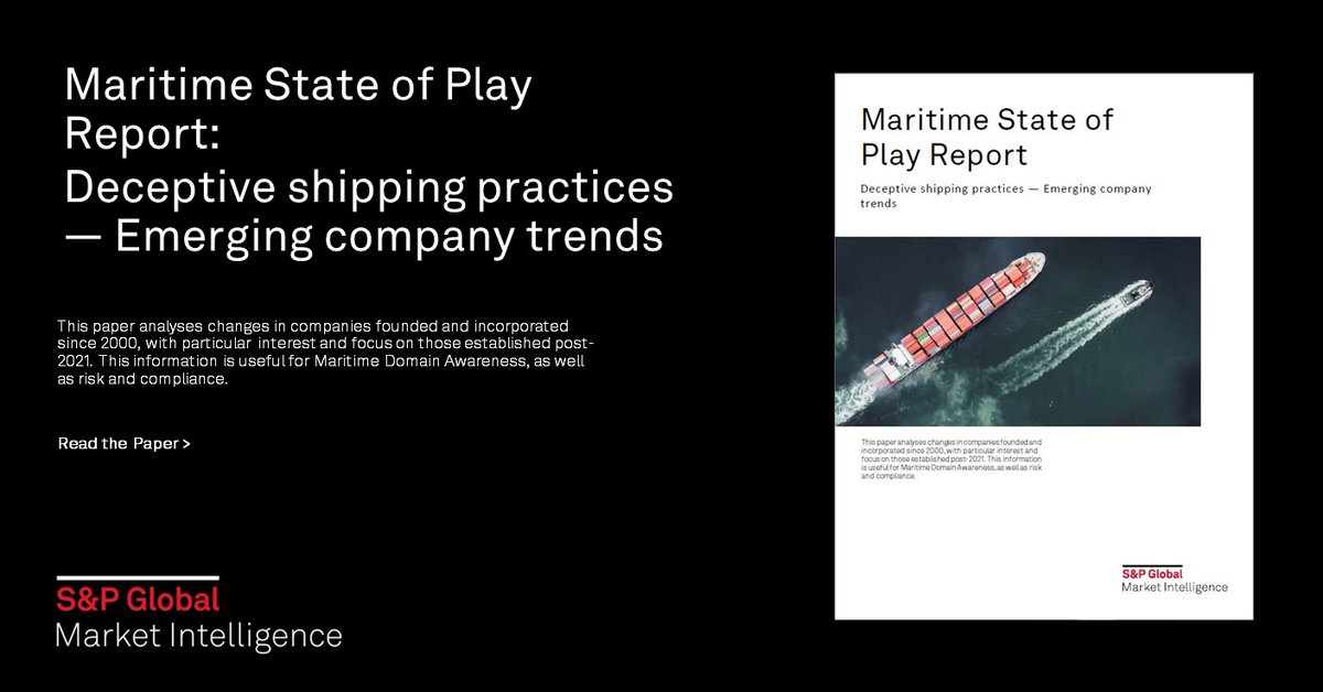 IHS Markit Maritime & Trade tweet media