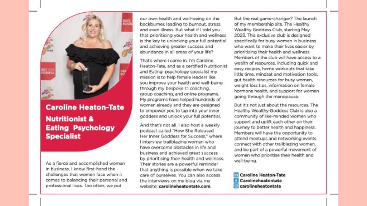 CarolineHTate's tweet photo. Loving my little feature in the Lancashire Voice Magazine ❤️ https://t.co/iePSjlmf6W