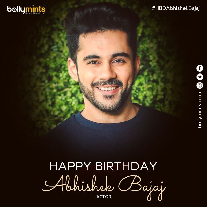Wishing A Very Happy Birthday To Actor #AbhishekBajaj !
#HBDAbhishekBajaj #HappyBirthdayAbhishekBajaj