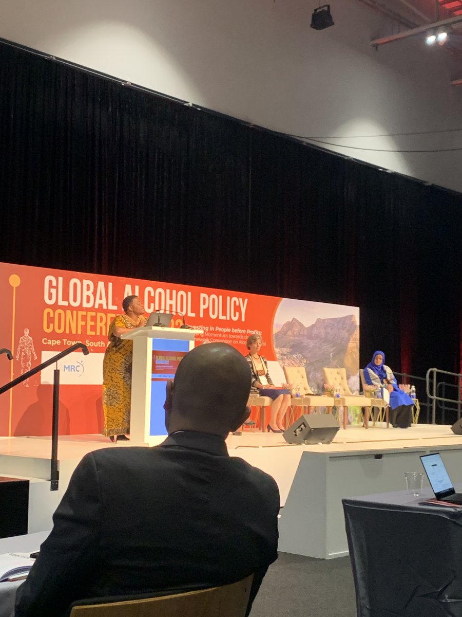 'Recent research showed that 70% of GBV perpetrators had consumed alcohol. The link between alcohol and #GBV is undeniable. Strengthening alcohol regulation must be prioritized' - Bongiwe Ndondo, Chairperson SA Alcohol Policy Alliance
.
.
.
.

#EndGBV 
#AlcoholPolicy
#GAPC2023
