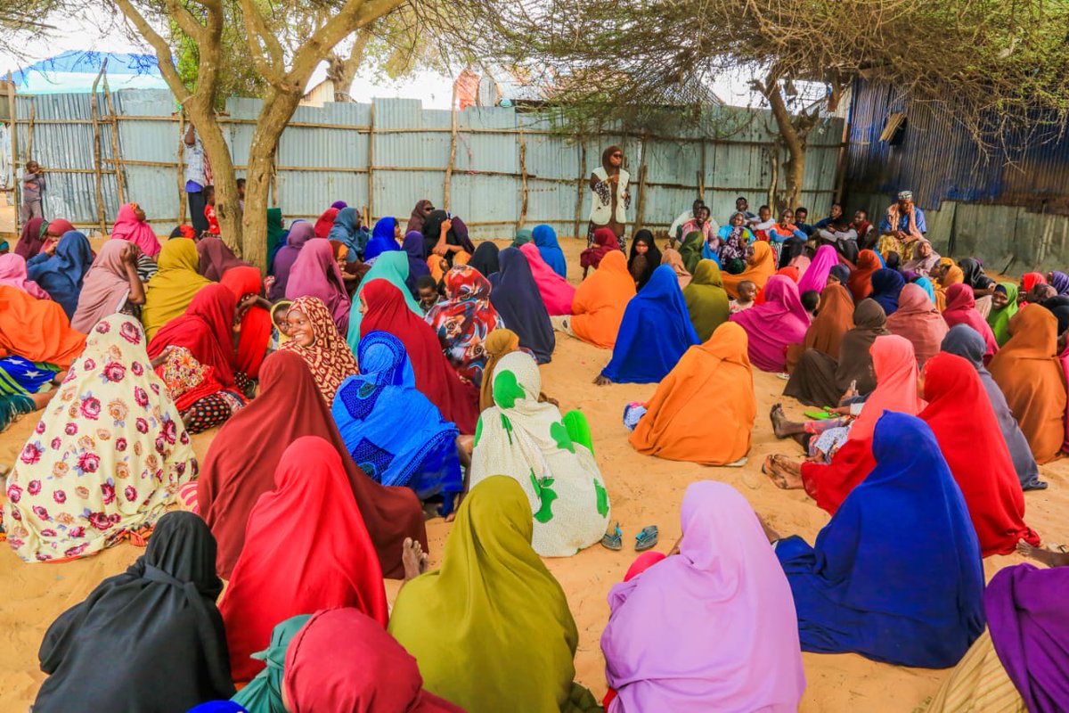 NoFYLSOM's tweet photo. Hello from Deynille district 👋🏾 

For the last couple of weeks, our CCCM team has been meeting w/ communities informing them about:

🔷Cash for Work activity &amp; its duration
🔷Beneficiary selection criteria

The site maintenance activity will start in November &amp; target 600 #IDPs. https://t.co/dwgc0Jfqsa
