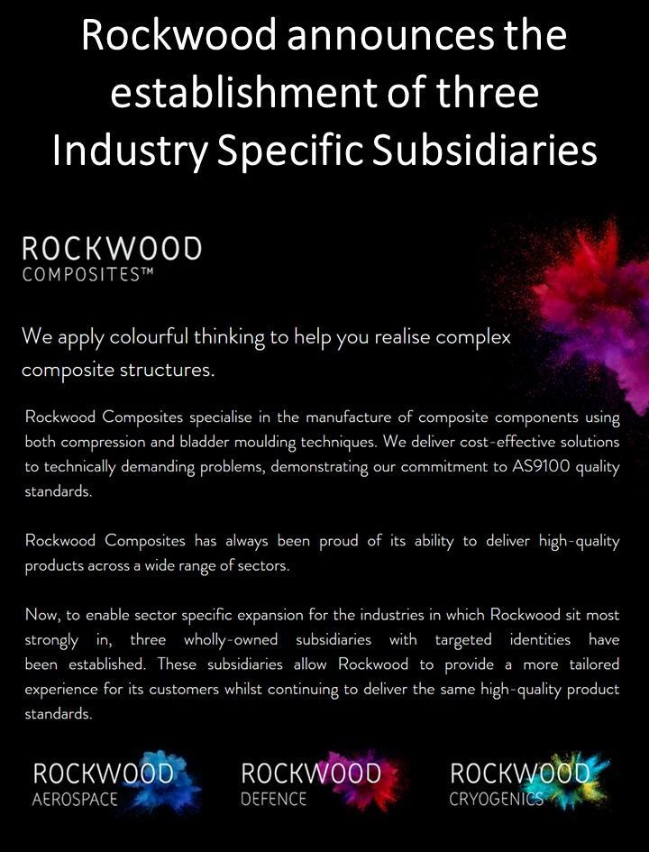 Big News at Rockwood this week with the official announcement of three Industry Specific Subsidiaries, Rockwood Aerospace, Rockwood Defence, and Rockwood Cryogenics.
Find out more below.

#engineering #aerospace #advancedengineeringshow #AEUK23 #aerospaceengineering