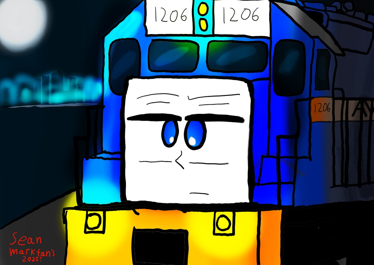 Sean21884737's tweet photo. here at new one of My Main Character train
#Railfan #AWVR1206 #UNSTOPPABLE #Fanart #Krita #OC #Characters #Humaniz https://t.co/btSDrSQBCc