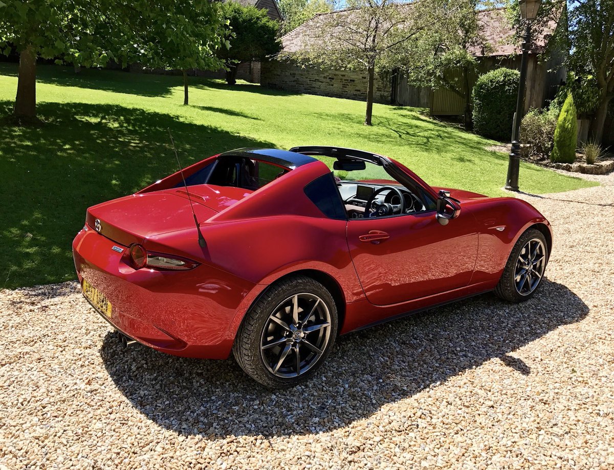 NutleySports's tweet photo. JUST ARRIVED ! A wondeRFull 2017 Mazda MX5 2.0 RF Sport Nav in stunning Soul Red Crystal with just 7,000 miles from new. ♥️

#jinbaittai #soulred #mazda #mazdamx5 #mazdamx5rf #mx5 #mx5rf #mx5ownersclub #japanesecars #mx5life #sportscars #mx5miata #nutleysportsprestige https://t.co/zirjunUO2m