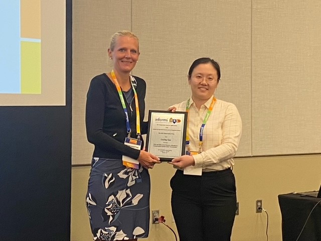We congratulate the many winners of our awards, including Hani Mahmassani , Ola Jabali, and Luying Sun, who won the lifetime, mid-career, and dissertation awards.

Read more: connect.informs.org/tsl/blogs/layl…