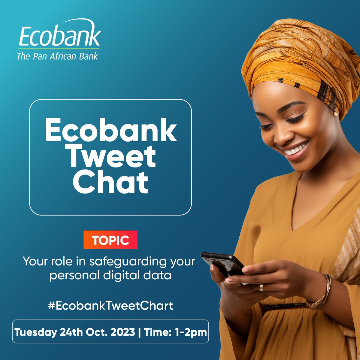 EcobankUganda's tweet image. Join us for a live #TweetChat where we will answer all your questions about how to spot and detect common threats and protect your personal data.
#EcoBankTweetChat
#CybersecurityAwarenessMonth 
#MoreSecure 
#EcoBankTweetChat