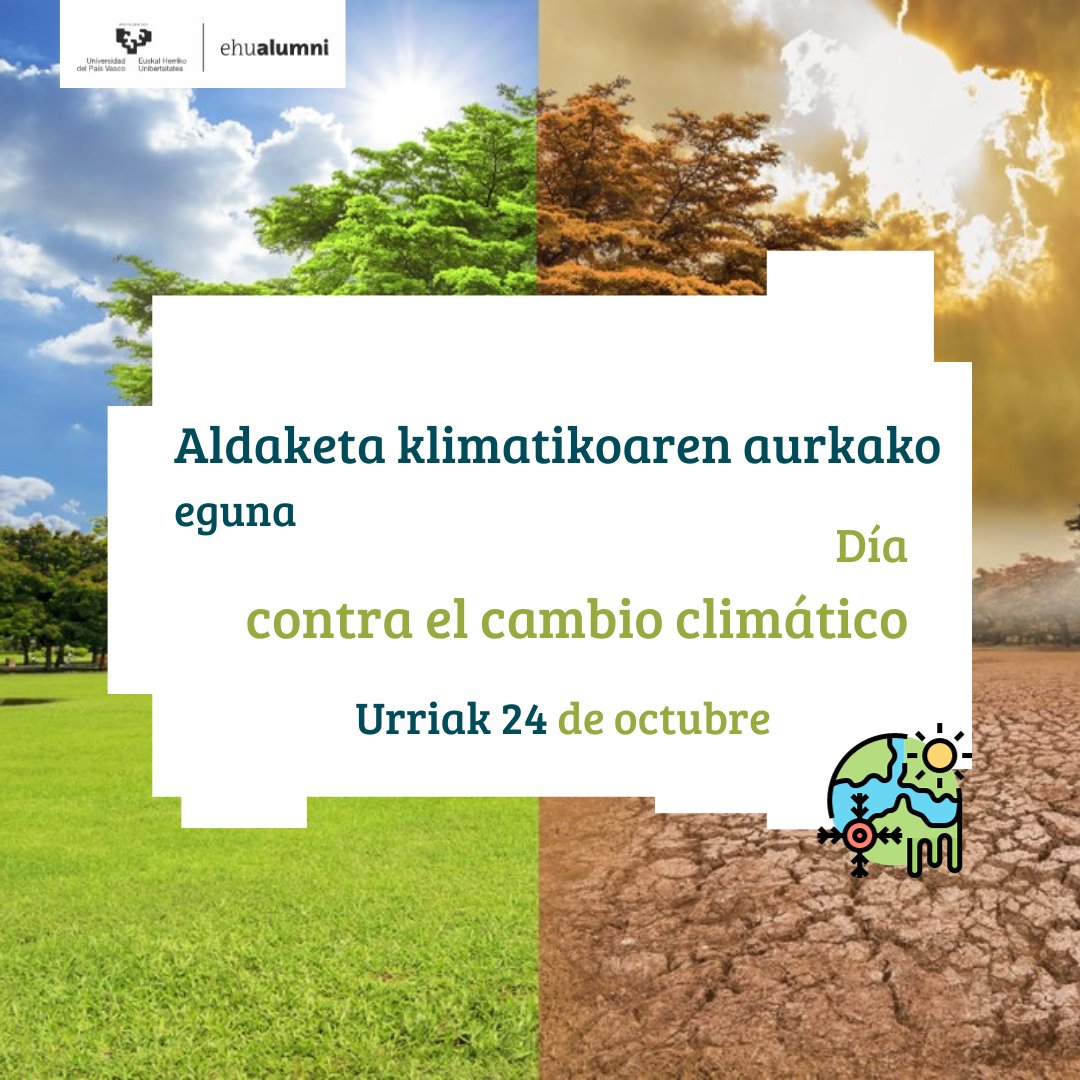 💙Aldaketa klimatikoaren aurkako eguna
Klima-aldaketaren  errealitatea ez da gelditzen Animatu Climathonera⛈️
💚Día contra el cambio climatico
La  realidad del cambio climático no se detiene Anímate al Climathon🌞
🧐bit.ly/3ZNnCvn
<a href="/gie_eibar/">Escuela de Ingeniería de Gipuzkoa - Eibar</a> #DíaContraElCambioClimatico
