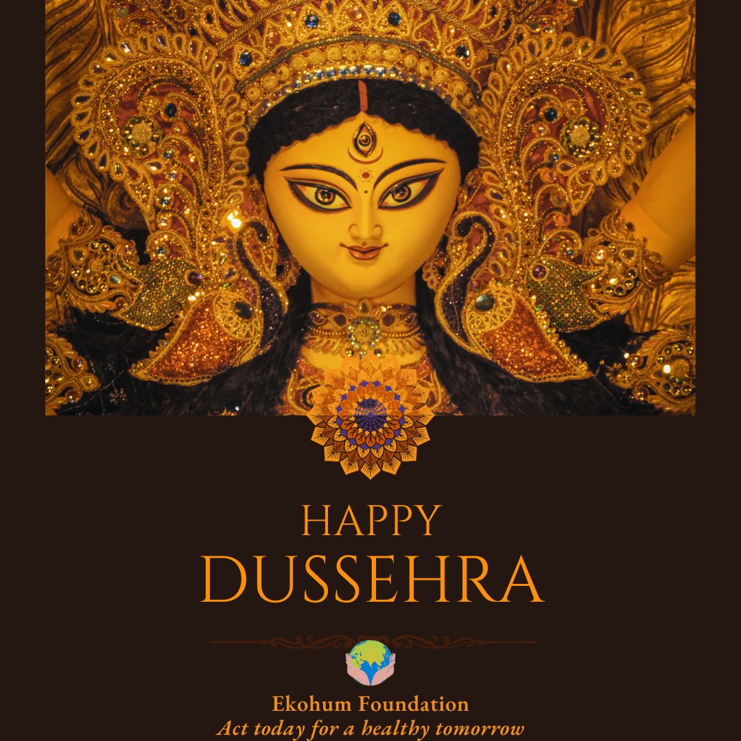 Ekohum_ngo's tweet photo. Happy Dussehra β¨
Let us enjoy the festival of Dussehra and rejoice the Victory of Good over Evil.
#dussehra #dussehra2023 #HappyDussehra #HappyDussehra2023
#fightagainstcancer #cancerprevention #cancersupport #creatingacancerfreefuture #Ekohum #EkohumFoundation #helpinghands https://t.co/hoHLBWH2Y3