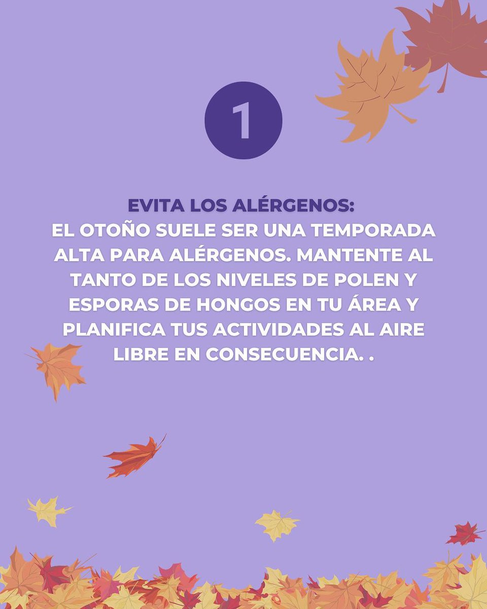 RespiraSevilla's tweet photo. El otoño 🍂 puede ser un desafío para las personas con asma 🫁
Aquí tienes algunos consejos para ayudarte a manejar tu asma durante esta época del año 👆🏼
#asma #asmaenotoño #asmaticos #asmagrave #asmainfantil #inhaladorasma #consejosasma https://t.co/zHP6iaTxBu
