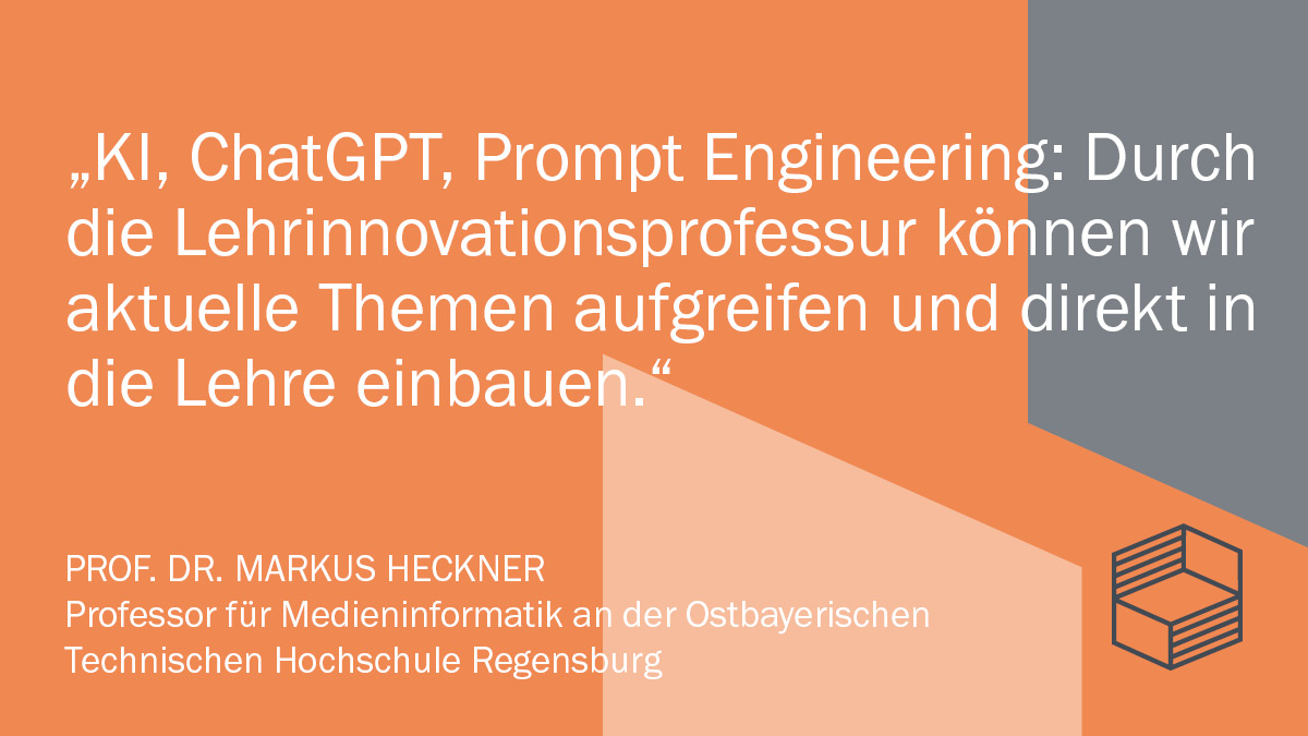 inno_lehre's tweet image. An der @OTH_Regensburg widmen sich Lehrinnovationsprofessor:innen der Entwicklung und Erprobung neuer didaktischer Konzepte. Dafür bekommen sie Zeit und Unterstützung.
Wie das genau aussieht: stiftung-hochschullehre.de/blog/eine-prof…
#twittercampus
@BMBF_Bund