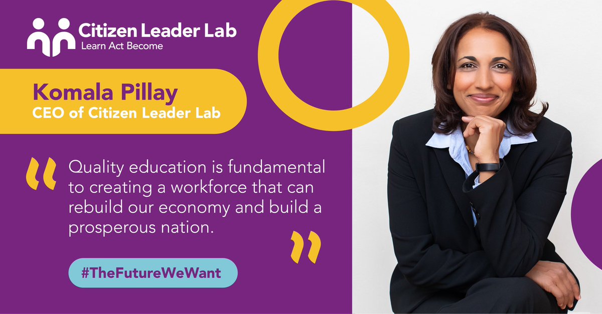 CitzenLeaderLab's tweet photo. Do you care about the future of South Africa? 

Join our very own CEO @KomalaPillay for a 60mins discovery session as she shares on how you can be part of creating the South Africa we want! 
 
Date: Friday 3 November 
Time: 8am 
Venue: Zoom 
RSVP: Melissa@citizenleaderlab.org https://t.co/nyk8SMTLZd