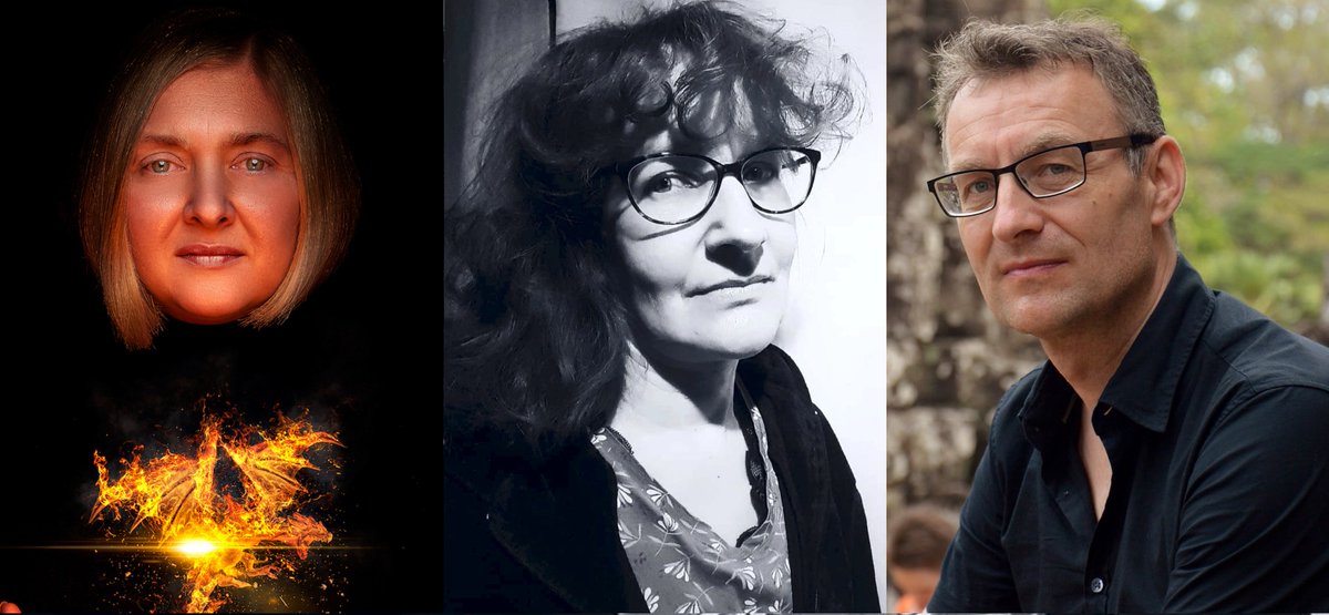 Heute, Di, 24.10., 19.30 geht es in der Stadtbibliothek am Mailänder Platz los: Die Dragon Days starten mit einer Lesung des spanischen Autors Jesús Cañadas und einem Panel zum Thema "Traumjob AutorIn?": mit Johanna Schließer, Regine Bott alias Kris Brynn und Thomas Thiemeyer.