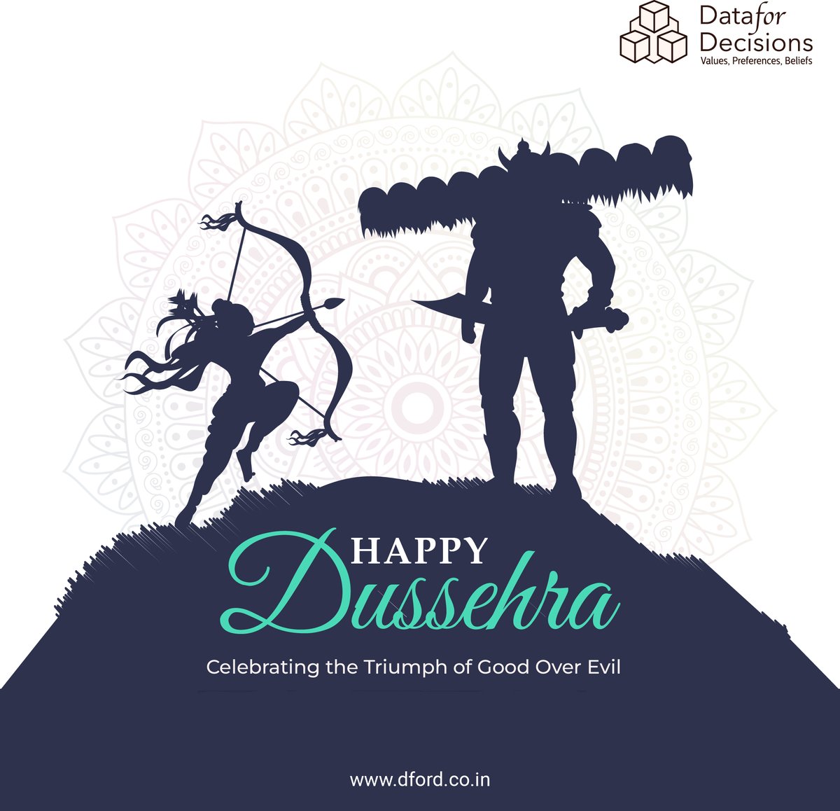 DecisionsFor's tweet image. Happy Dussehra from Data for Decisions to you and your family. Let&apos;s celebrate the triumph of good over evil.

#DataForDecisions #DussehraCelebration #TriumphOfGood #HappyDussehra #FestivalSeason
