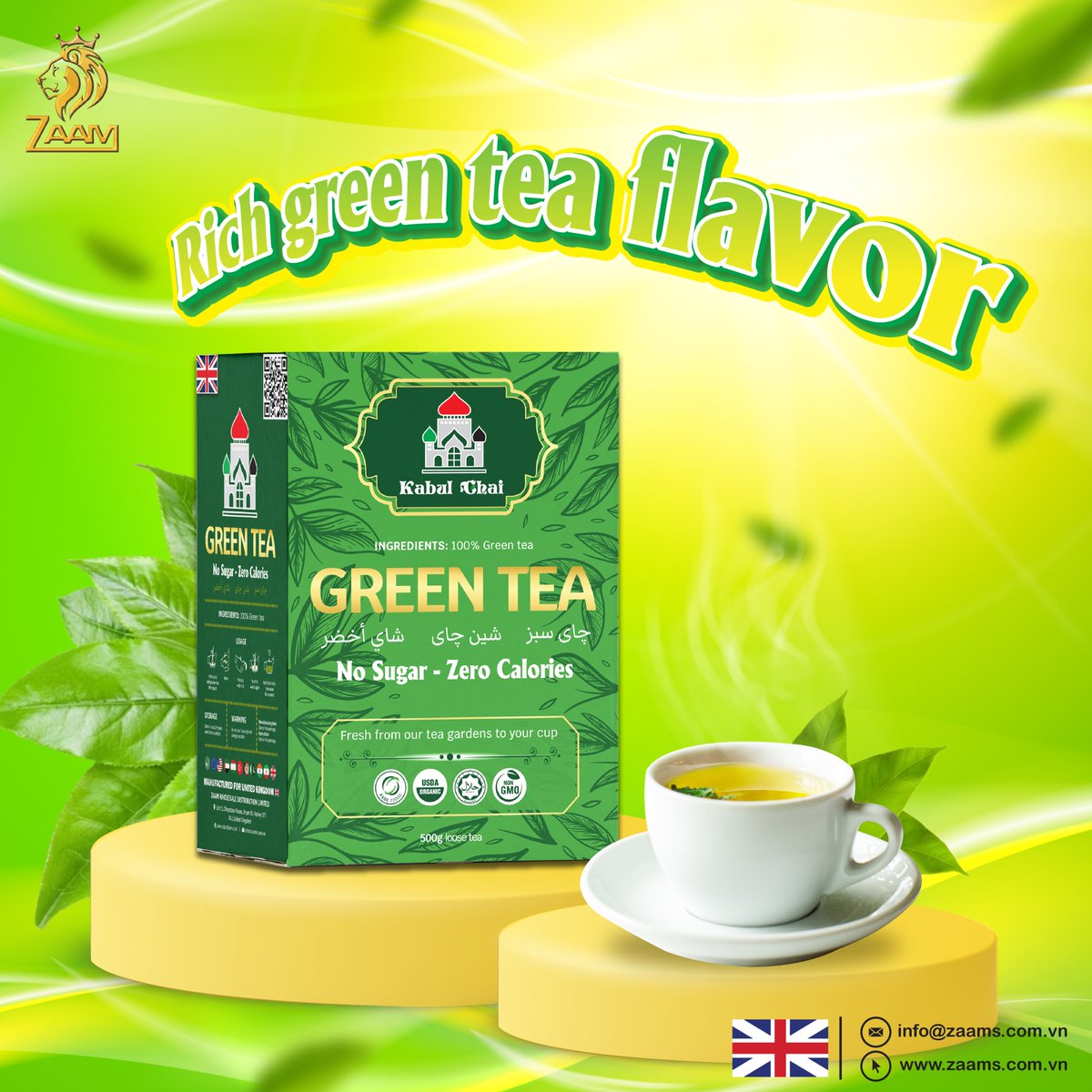 🍵TEA LOVERS, DON'T MISS OUT ON THIS GREEN TEA FLAVOR!
If you are in search of a reputable green tea supplier, kindly reach out to Zaam at: zaamfarm.com/trade
#zaamtea #zaamfarm #Tealover #greentea #pure #nosugar #zerocalorie #flavors #supplier #healthy #weightloss #relax