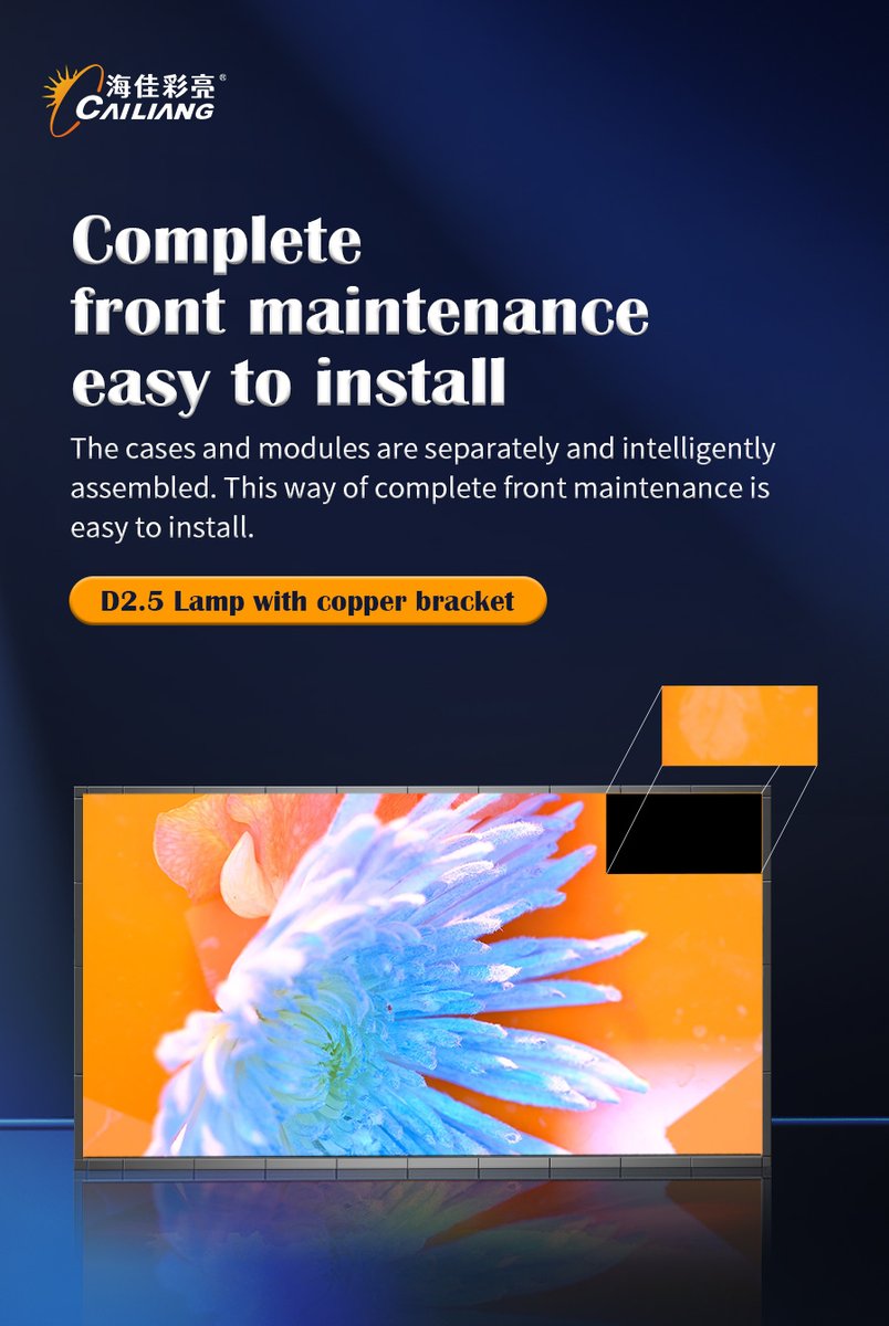 Higreencailiang's tweet image. 💥 #CAILIANG LED Display---D2.5

💎 4K IC  /  Lamp with copper bracket / High refresh rate
Welcome to contact :+ 86 19105022212 (cell/whatsapp)
#ledvideo  #ledscreen #ledsign #ledwall #ledbillboard #respect #resolution #led #ledmodules #ledpanel #ledsign #screen #display #panel