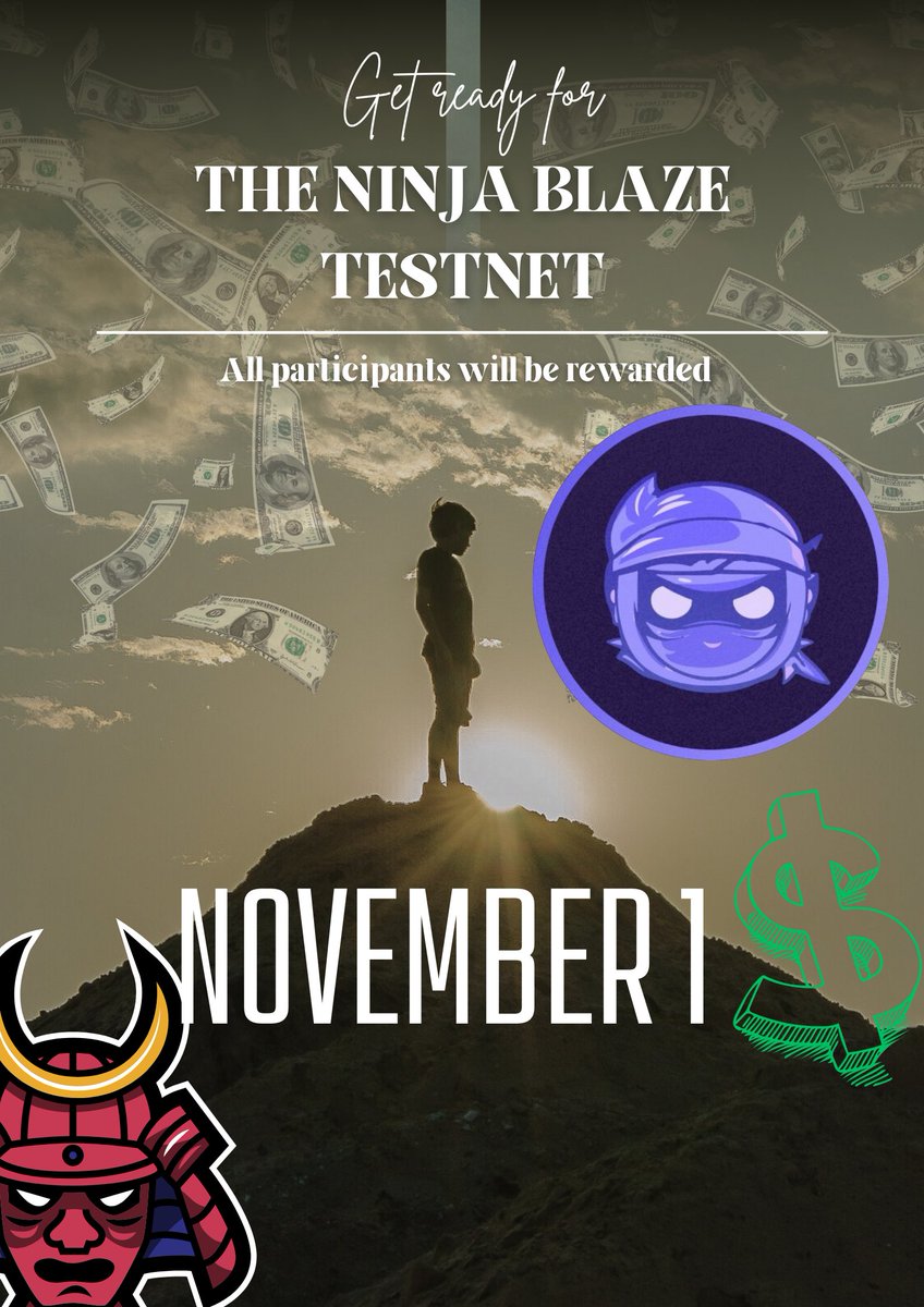 lZI4NMfzYIa1Dcd's tweet photo. 📣🔥 Exciting news from @NinjaBlazeApp! We are thrilled to unveil the imminent #Testnet launch!
Prepare yourself to dive into our platform, as we extend access to everyone starting November 1🚀
Rewards await all participants👀
#NinjaBlaze #TestnetAdventure #INJ @Injective_ https://t.co/xyMR2x4m7d