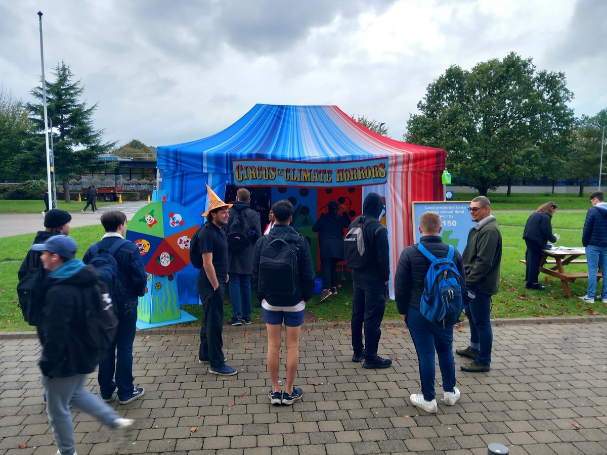Maynoothgeog's tweet photo. Did you miss it at @glastonbury and @electricpicnic? Pop along and check out @Climate_Circus outside the John Hume Building during #MUResearchWeek.
🎪Dare to meet the global warming villain CO2?
Join the fun and games at Ireland's newest climate change outreach event! https://t.co/LFVq5PVEF7