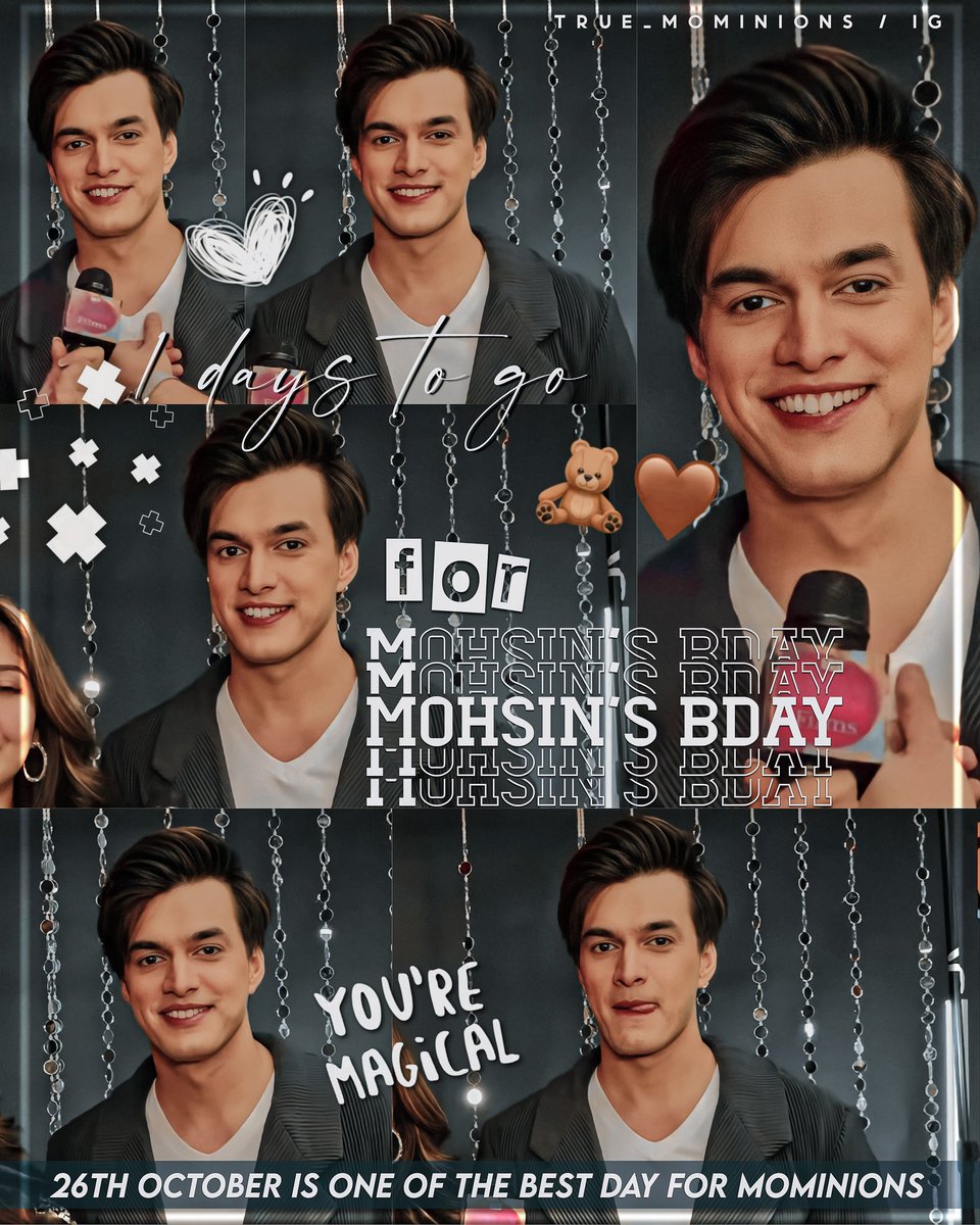 Just 1 days to go for his bday❤️ @momo_mohsin