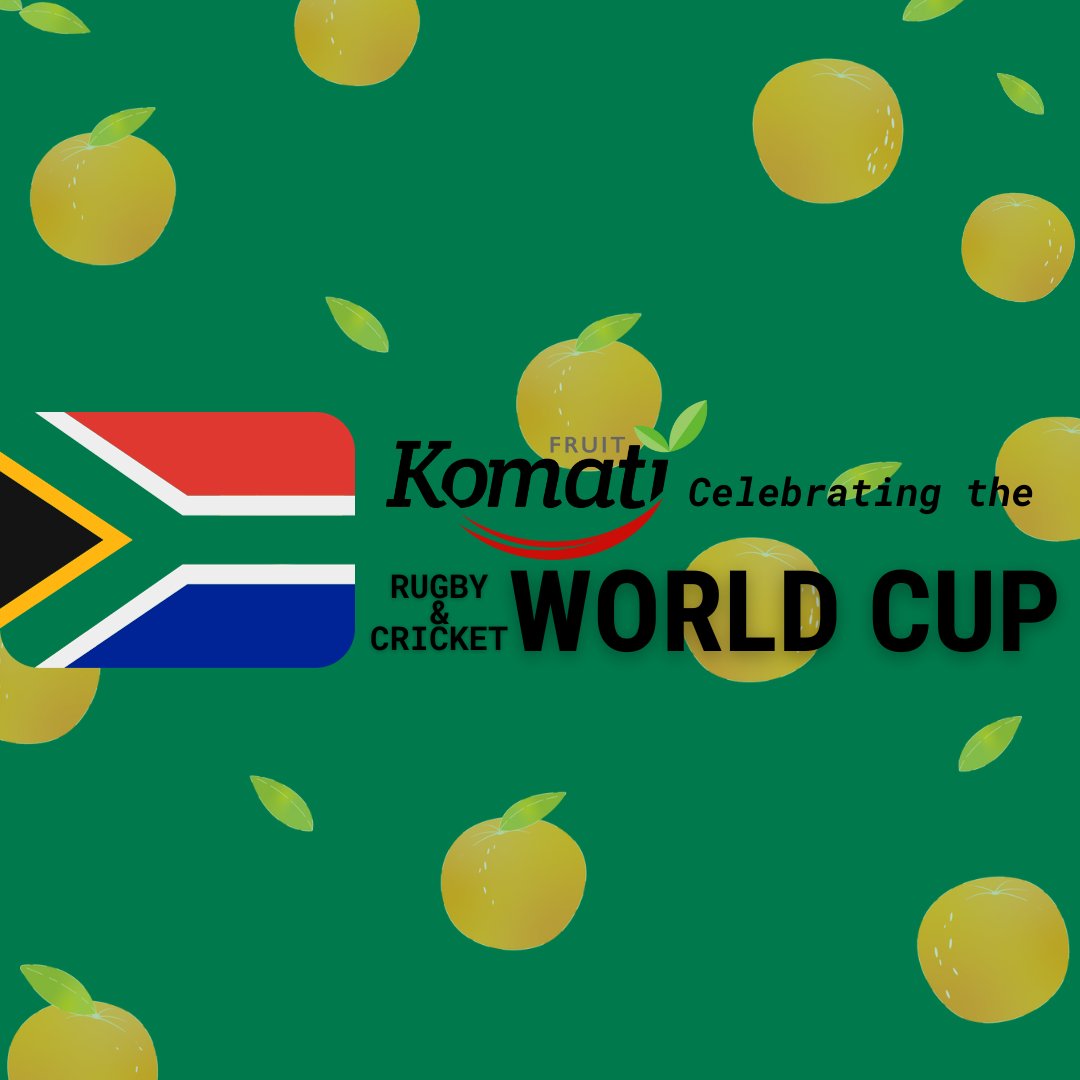 Supporting the Rugby and Cricket World Cup. 
#boksupporters #rugbyworldcup #cricketworldcup #sasports #worldcup2023 #komatifruit