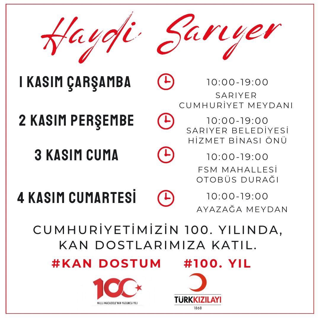 TC_Sariyer's tweet photo. “Hayat Kurtarmak Senin Kanında Var”🩸

1-4 Kasım2023 tarihleri arasında düzenlenecek Sarıyer Kan Bağışı Kampanyası'na sen de destek ol! https://t.co/v05xYBJYyK