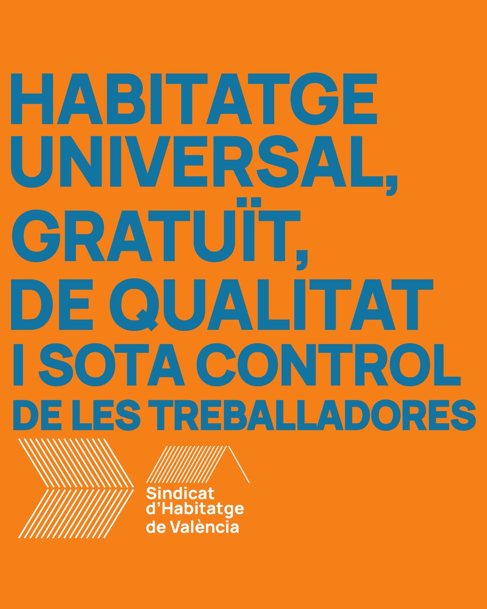 🔵En els últims mesos hem estat parlant molt d'habitatge universal, gratuït, de qualitat i sota control de les treballadores.

Però, què volem dir exactament amb això?

⬇️⬇️⬇️