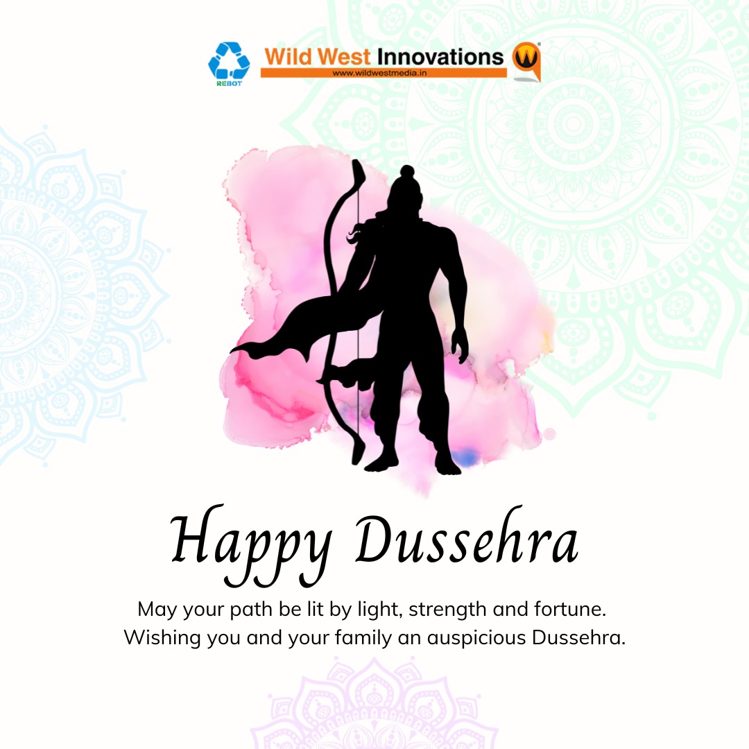 RebotWWM's tweet photo. Let's celebrate the victory of good over evil. 
Happy Dussehra to everyone! https://t.co/BfCdosjkE6