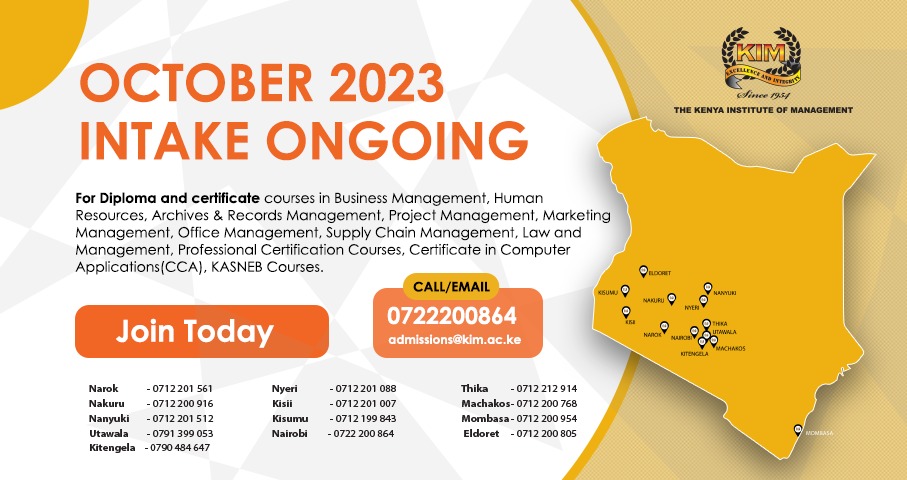 KIMKenya's tweet photo. Why wait for the new year to start your educational aspirations? Seize the moment and join our school in October. Discover, learn, and grow with us towards a brighter future. 🌠 
#OctoberIntake #startnow https://t.co/apYJA8gUk7