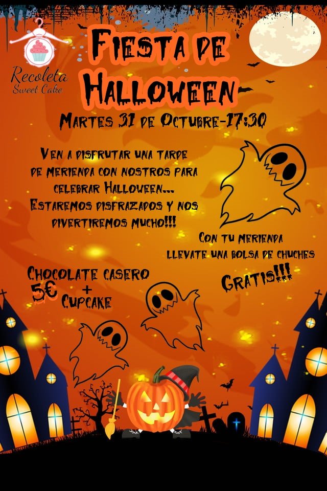 RecoletaSweet's tweet photo. Fiesta de Halloween en Recoleta Sweet Cake!!!! https://t.co/ZYilELBqZE
