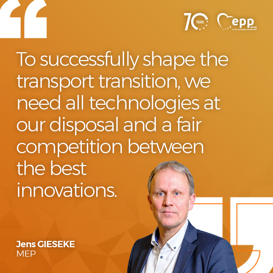 EPPGroup's tweet image. We need to harness the full potential of new European technologies!

If the Greens, the Socialists and Liberals in the EP succeed with their proposals, we will “not be able to use carbon dioxide (CO2) neutral fuels”, says Jens Gieseke.

🔗epp.group/bt5ne8ya
#CombustionEngine